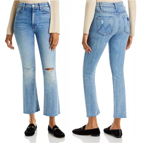 MOTHER The Hustler Ankle Fray Jeans Size 30 NWT